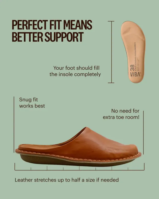 ROMA LEATHER COGNAC BROWN Viba