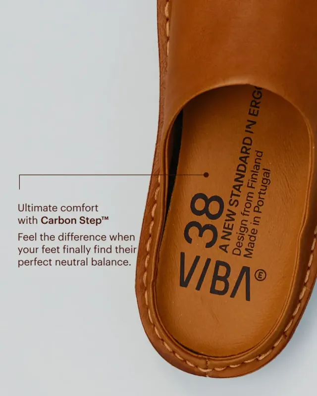 SAINT TROPEZ Cognac Brown Sandal Viba