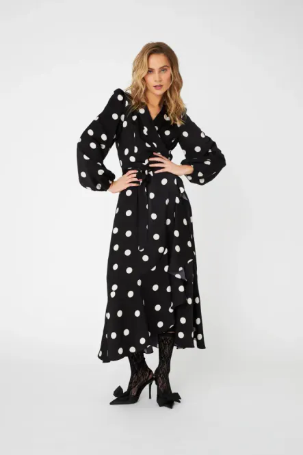 Hovedbilde Laracras Dress Black White Dot Cras