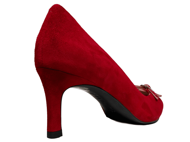 Lotina Pumps Bringebær Rød Semsket Skinn Unisa