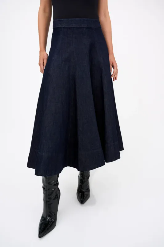 TRW-Ana Skirt Denim Blue Tomorrow