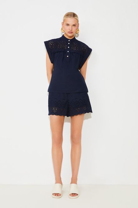 Hovedbilde Blouse Ludy Bleu Nuit Suncoo Paris