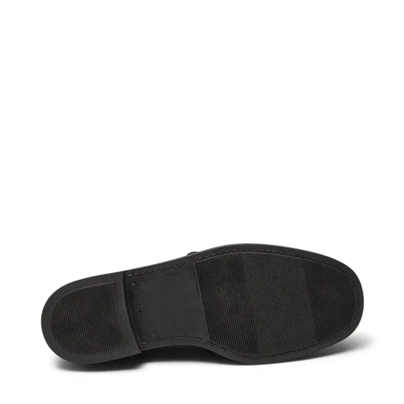 PaCantina Black Leather Gold Loafer Pavement 