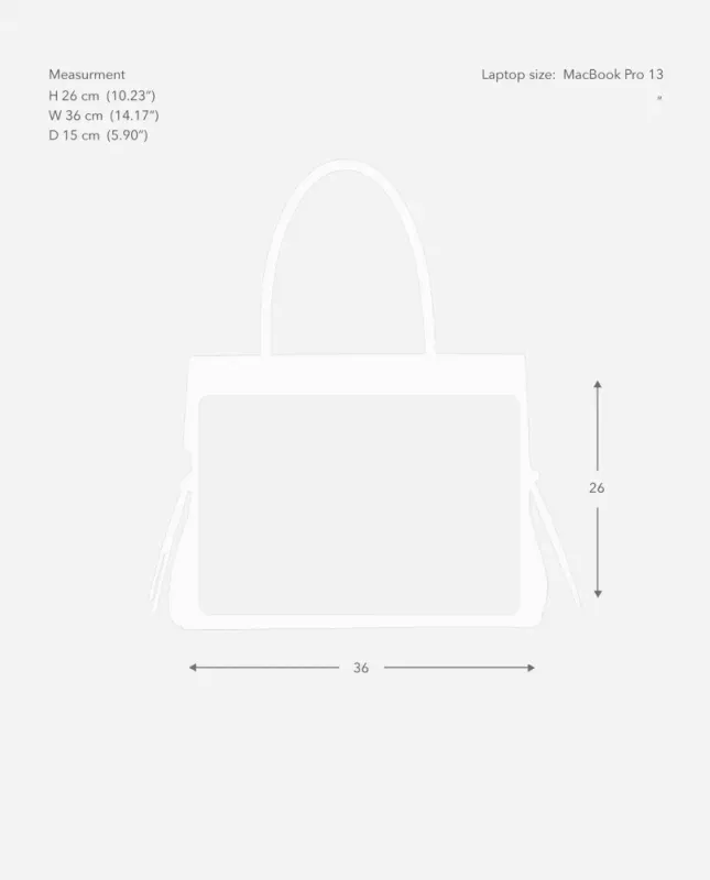 Lydia Tote Bag Suede Chocolate Flattered