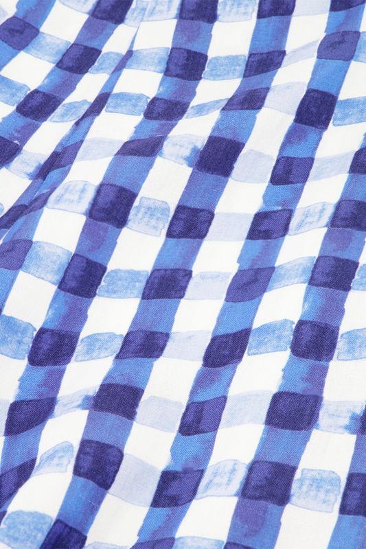 Tropez Trousers Blue Check-In Fabienne Chapot