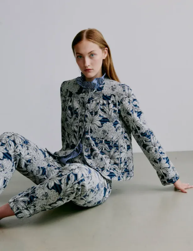 Fie Pants Blue Palm Escape APOF