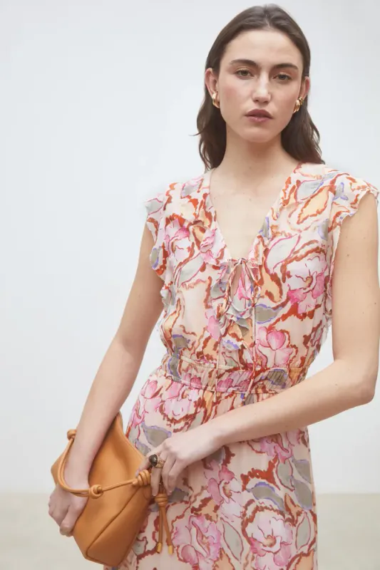 Cali Midi Dress Blush Suncoo Paris