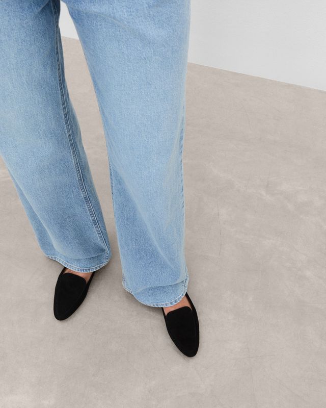 Cajsa Suede Loafer Fra Flattered