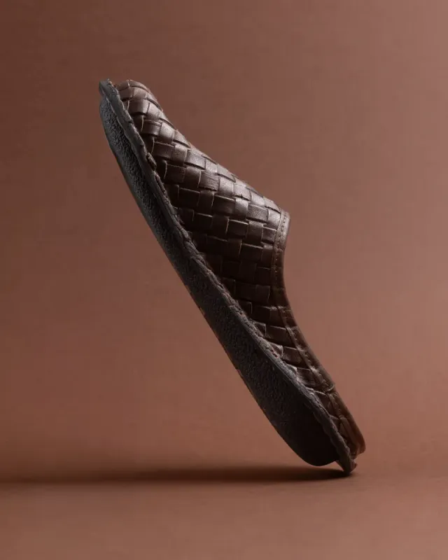 Roma Woven Leather Cocoa Brown Viba