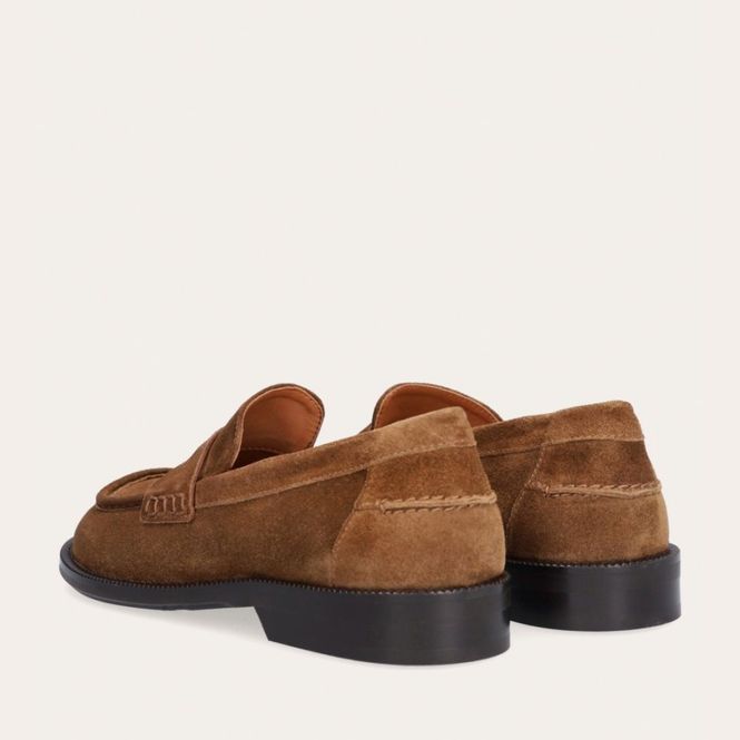 Hovedbilde A9010 Tabac Babysilk Suede 555 Loafer Billi Bi