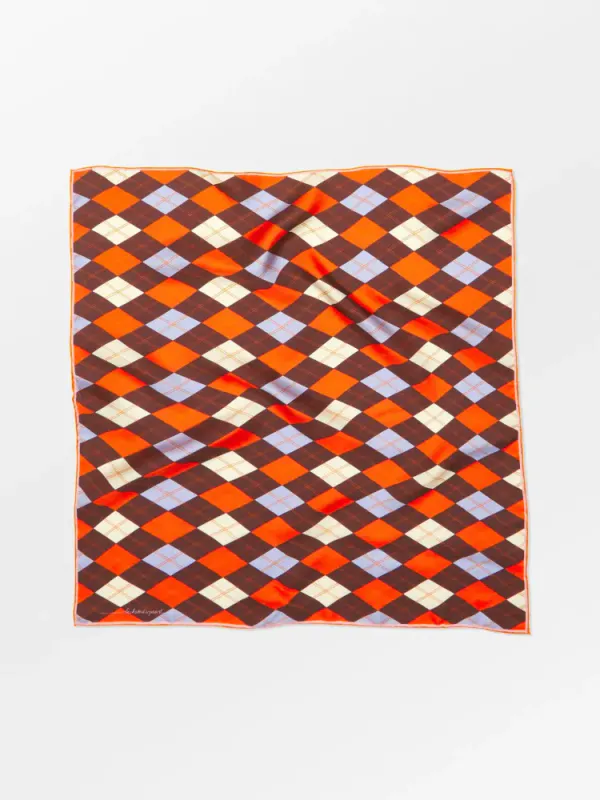 Argyle Sia Scarf Cashmere Blue Beck Söndergaard