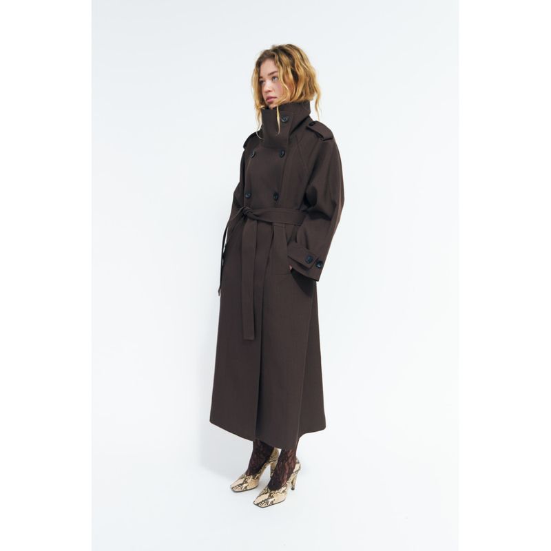 Leonoracras Trenchcoat Dark Brown Cras