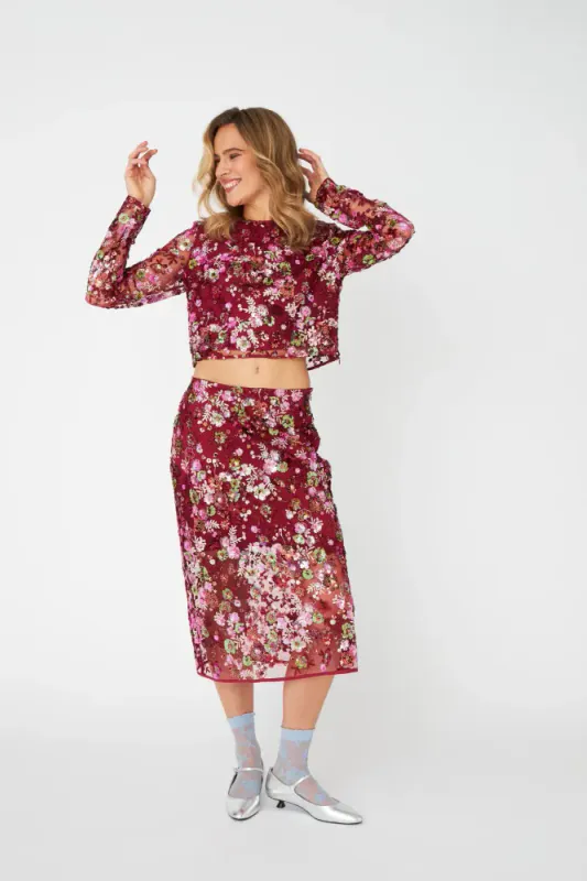 Queencras Skirt Cabernet Cras