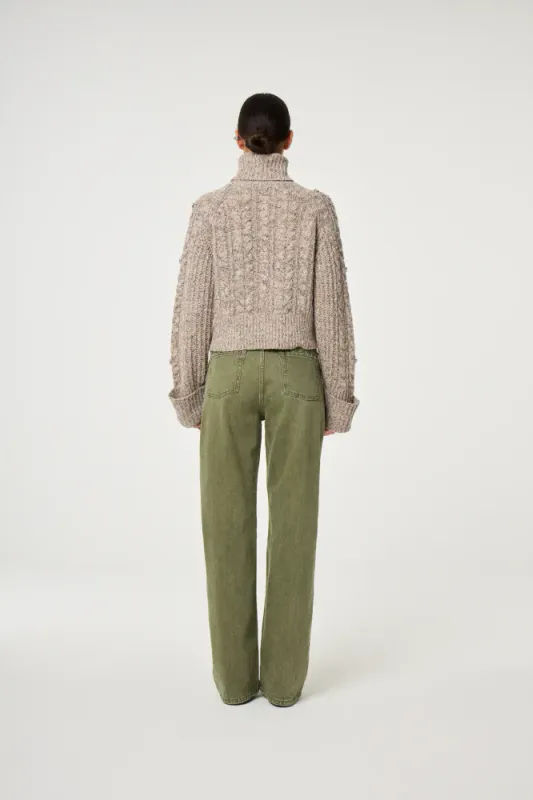 Jules Pullover Dark Oatmeal Melange Fabienne Chapot