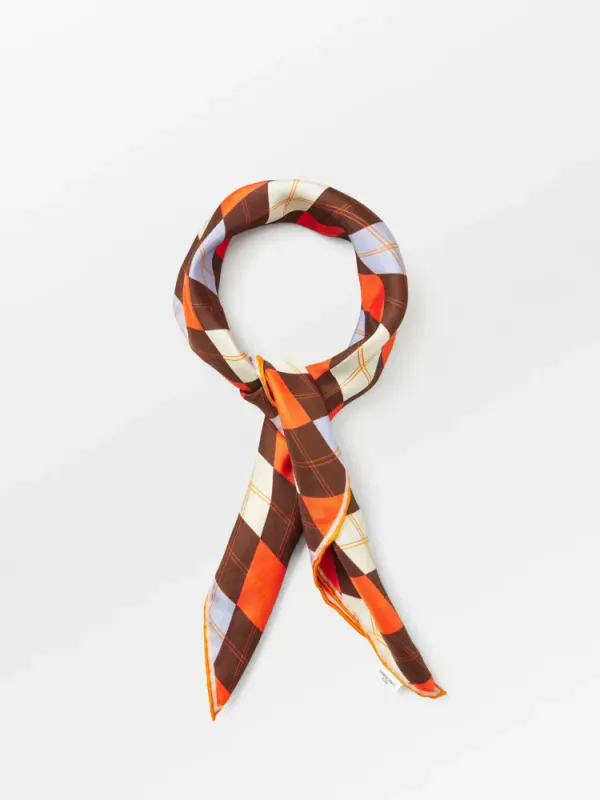 Argyle Sia Scarf Cashmere Blue Beck Söndergaard