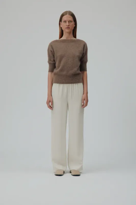 Moi Sweater Acorn Melange Brown Six Ámes