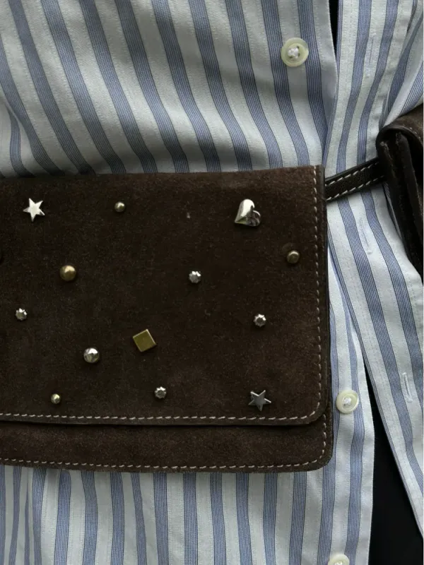 Studra Beltch Bag Chocolate Torte Suede Leather Beck Söndergaard