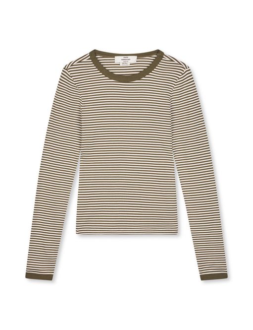 Hovedbilde Grace Jersey Stripe Camille Tee LS White/Tarmac ...