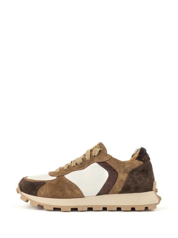Elle Sneaker Sugaro Brown/White/Glitter Babouche Lifestyle
