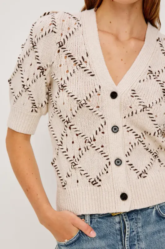 Isla Cardigan Oat Rails