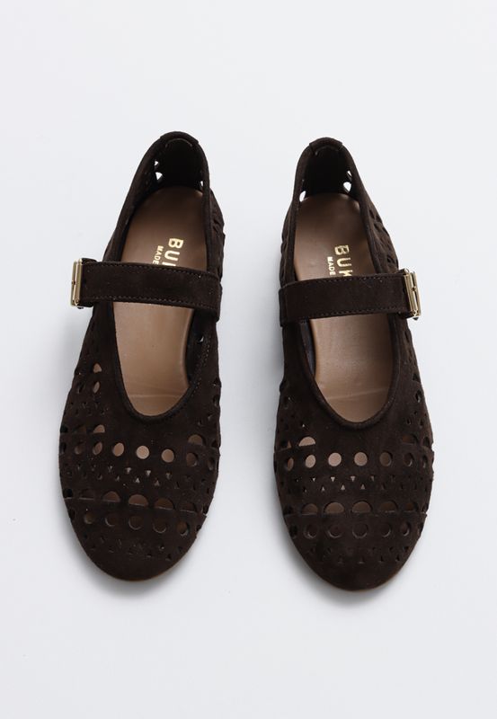 Alva Espresso Brown Mary Jane Bukela